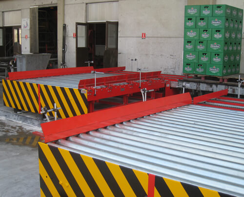 Athenian Brewery S.A. Roller conveyors
